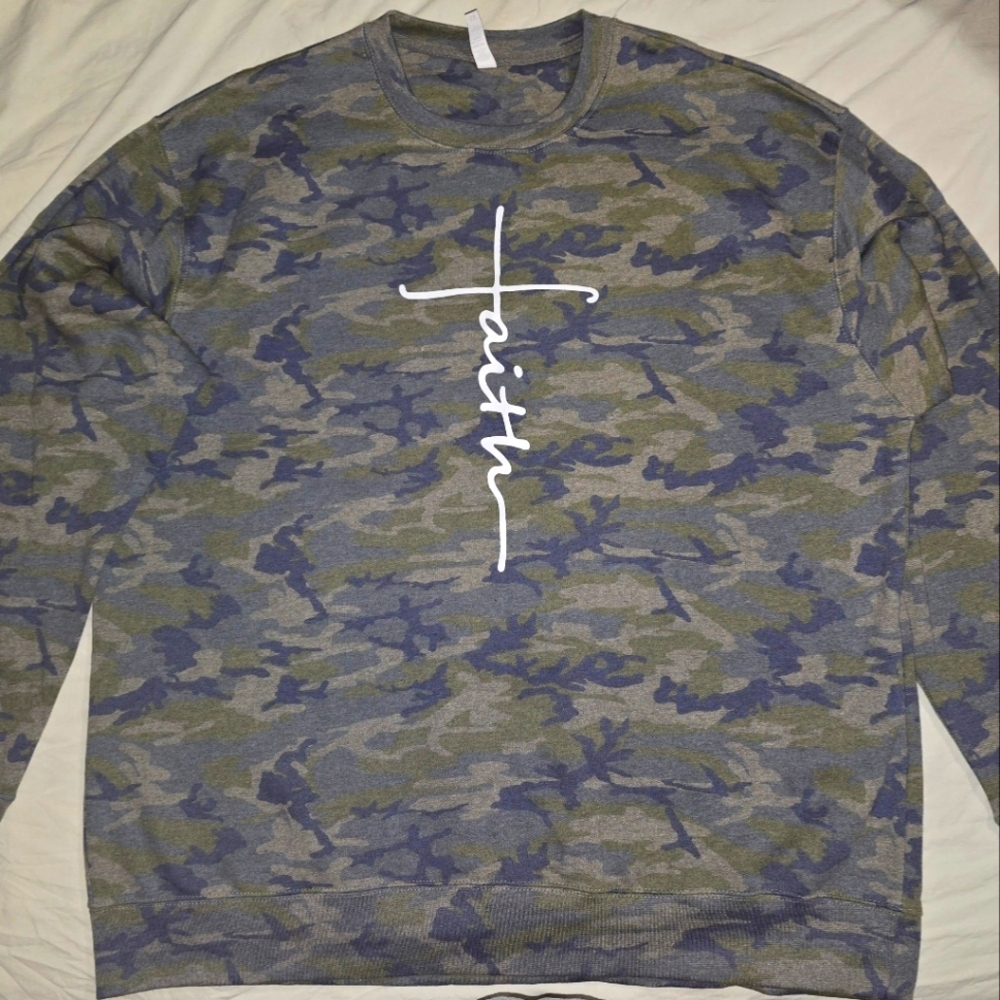 Camo Print Womans Sweatshirt